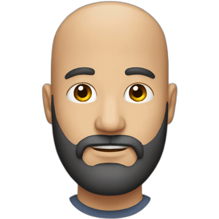 bald men with big beard emoji