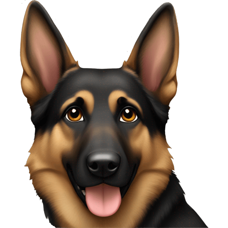 Black and tan German Shepherd emoji