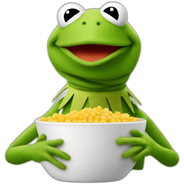 kermit eating emoji