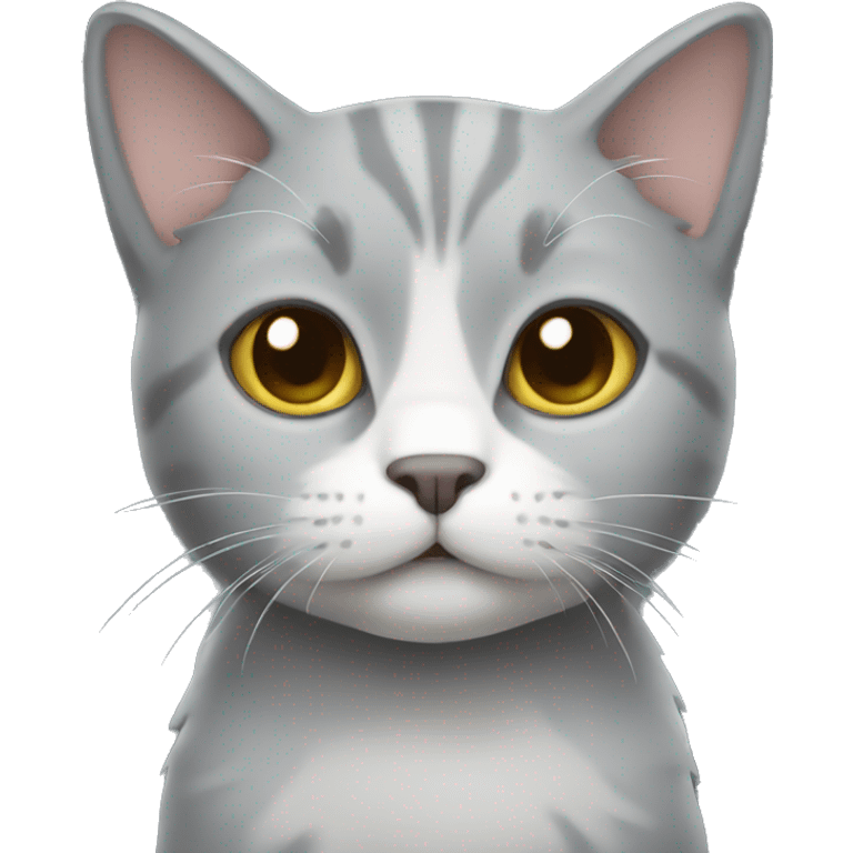 Gray small cat emoji