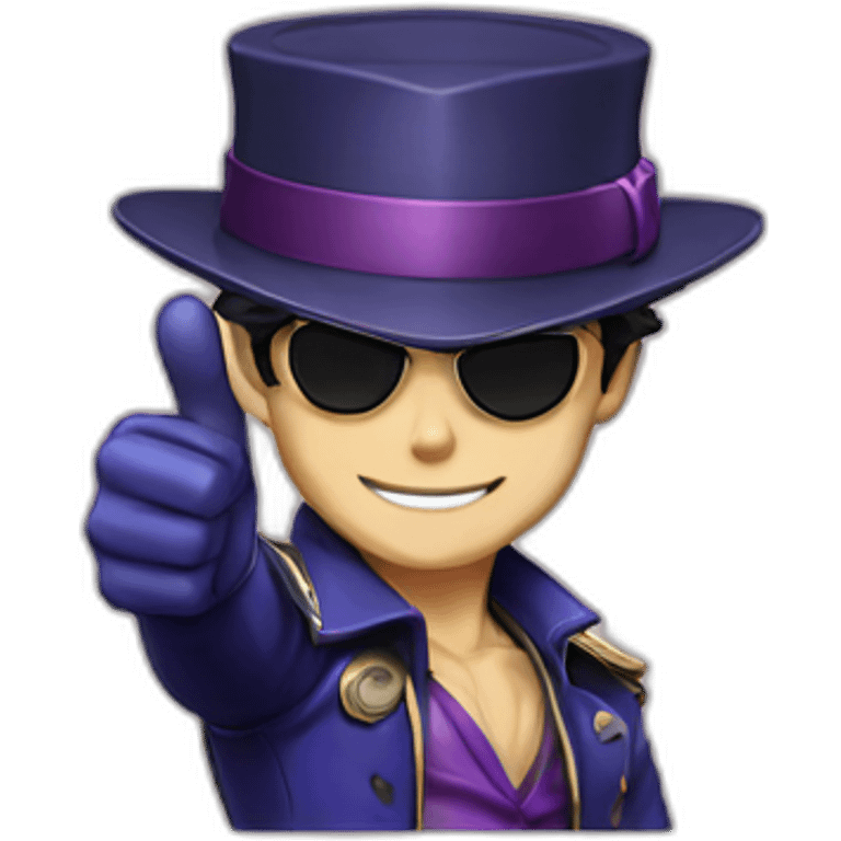 Jotaro giving a thumbs up emoji