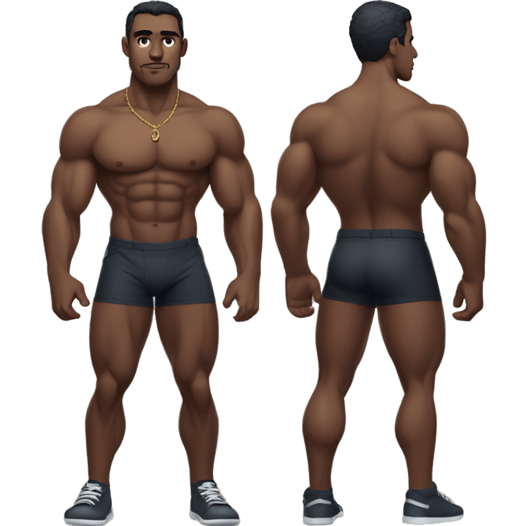 Panther full body muscular grown  emoji