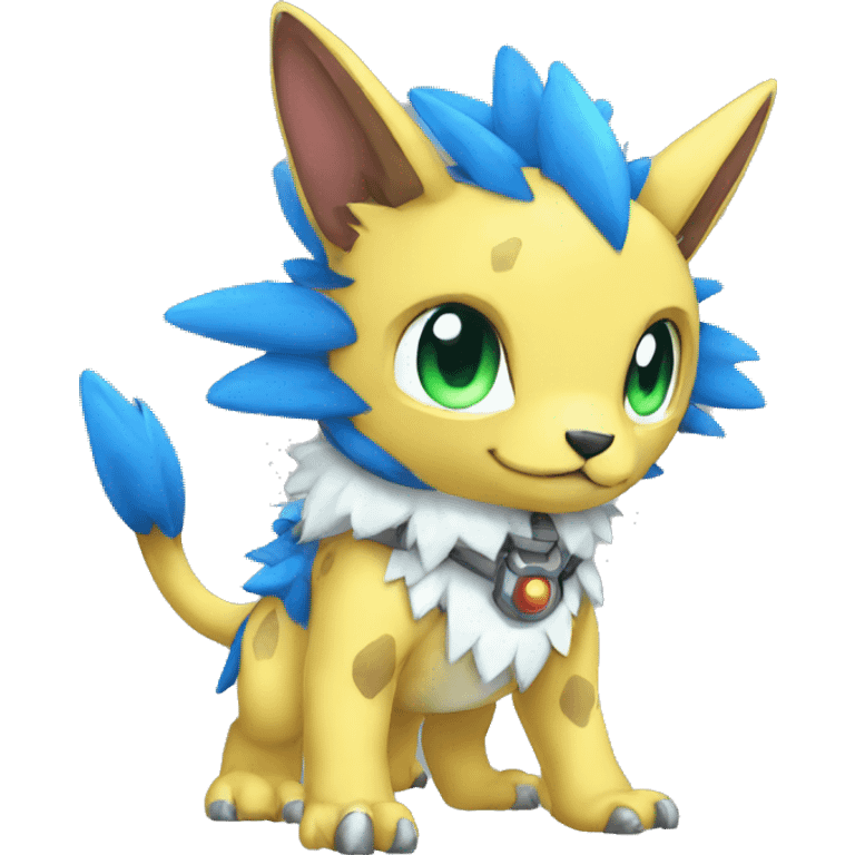 cute cool Digimon-Fakemon-animal full body emoji