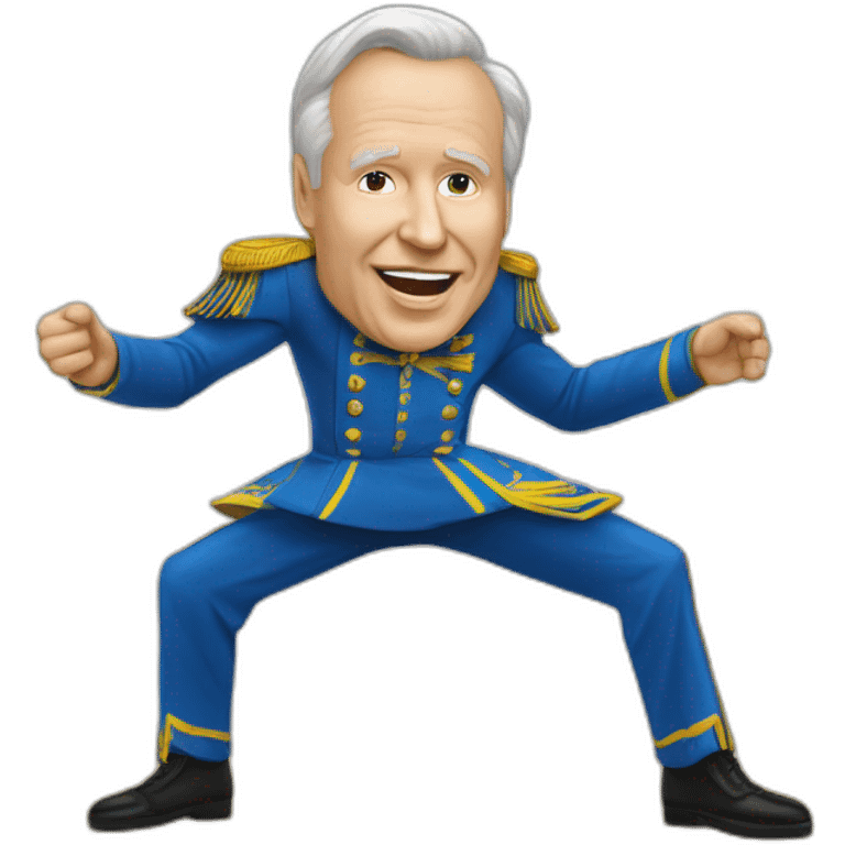 Vadimir poutine qui danse sur l ukraine emoji