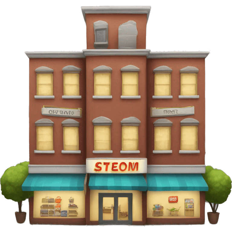 Store with apartments emoji