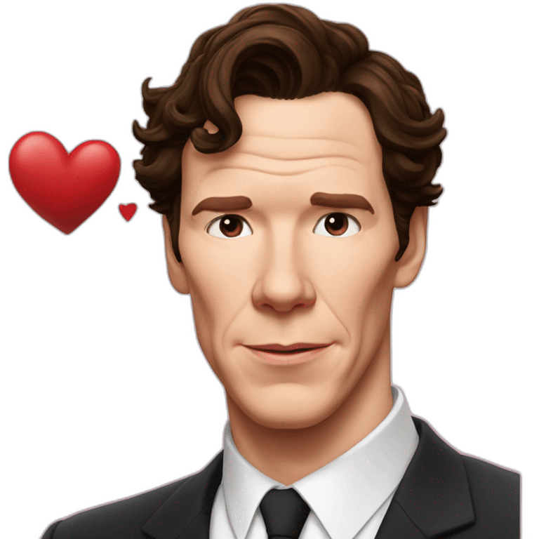 benedict cumberbatch in love with heart emoji