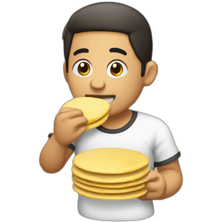 Comiendo arepas emoji