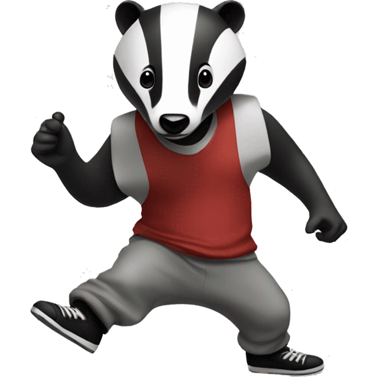 badger breakdancing emoji