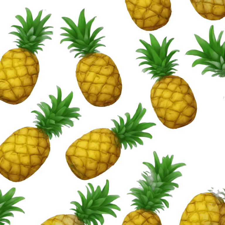 A bunch of pineapples emoji