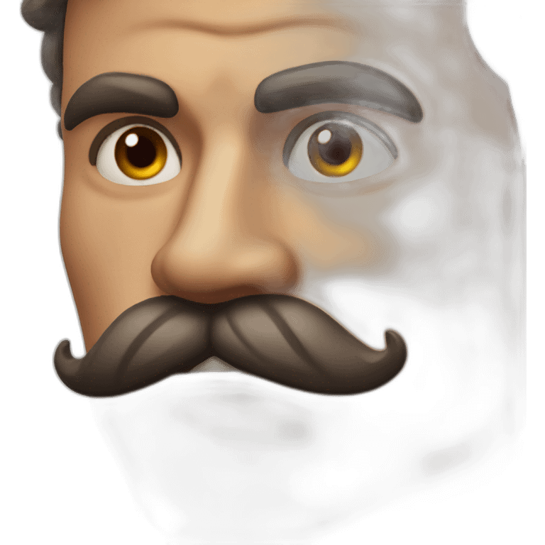 Muscles mustache expressive Cuban man emoji