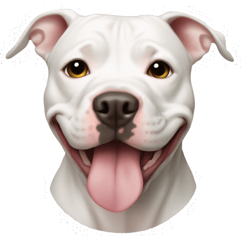 White pit bull emoji