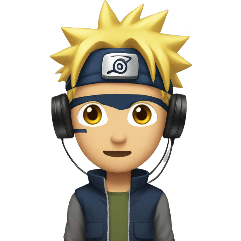 naruto with headset emoji