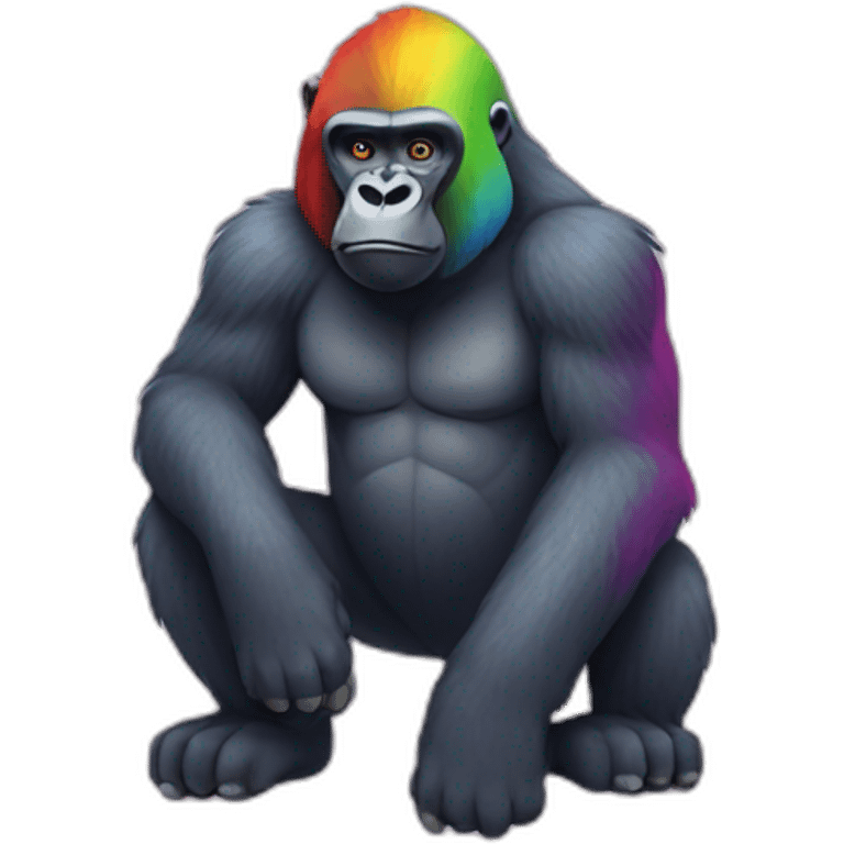 rainbow-Gorilla emoji