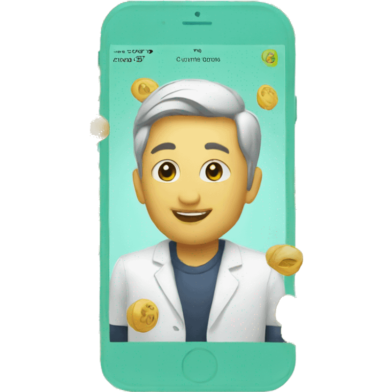 investing mobile app emoji