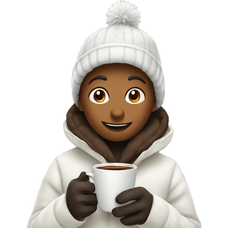 Winter with coffee  emoji