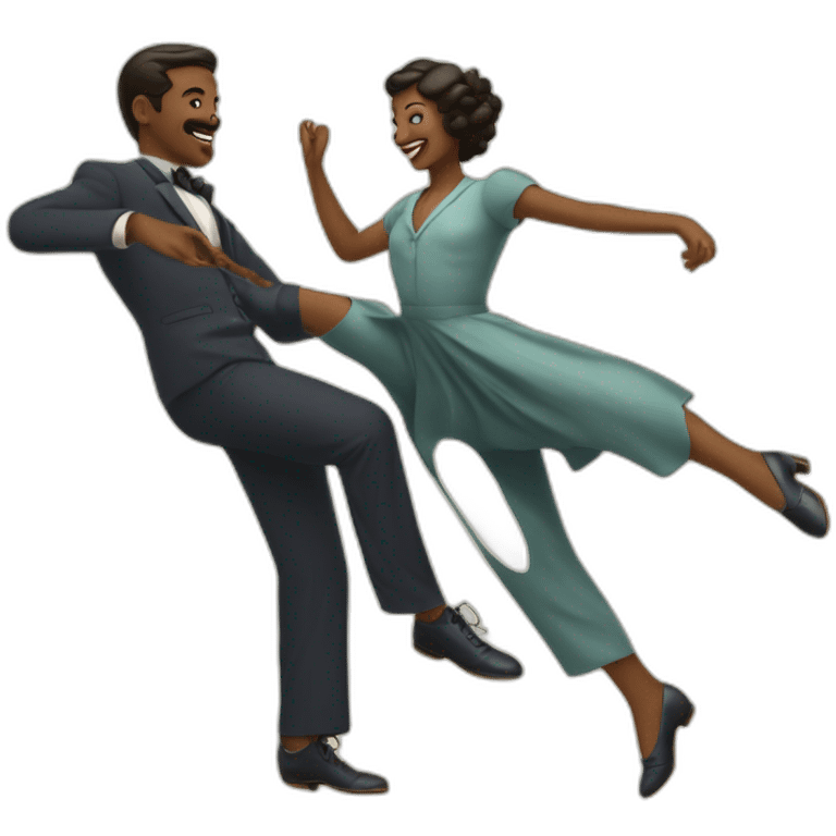 a lindy hop danser emoji