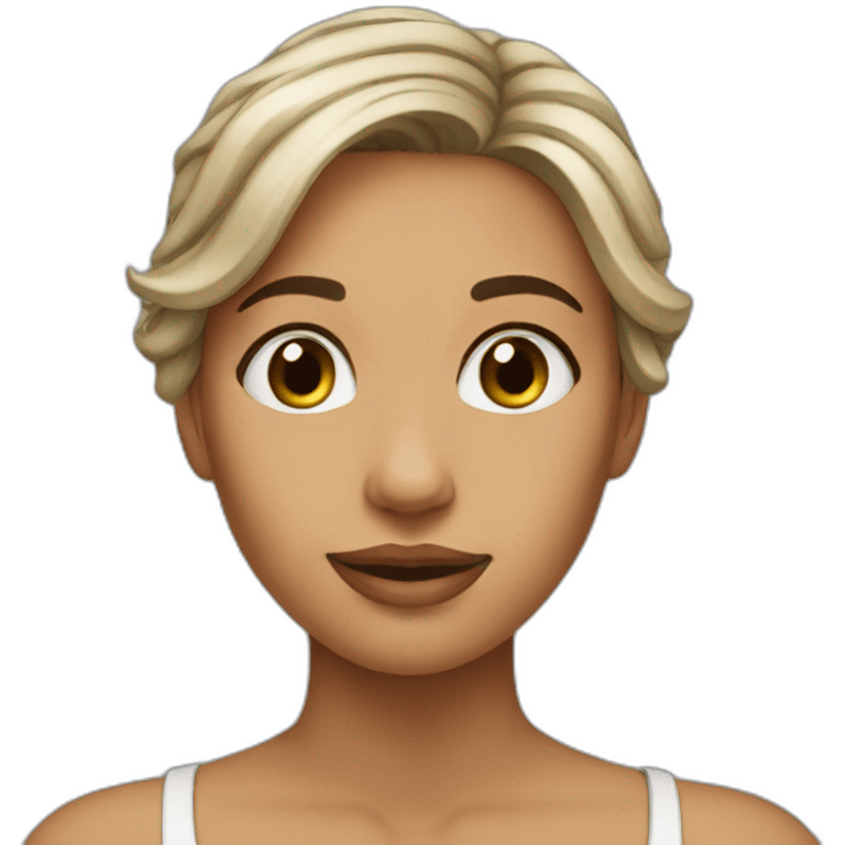 Woman-cute-with-her-chin emoji