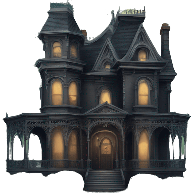 Spooky Victorian mansion  emoji