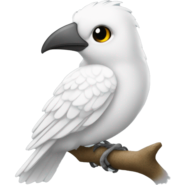 Pájaro blanco voland emoji