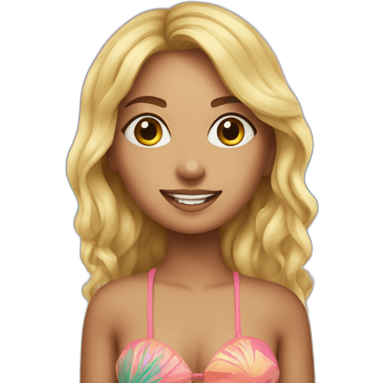 Olivia dunne on beach emoji