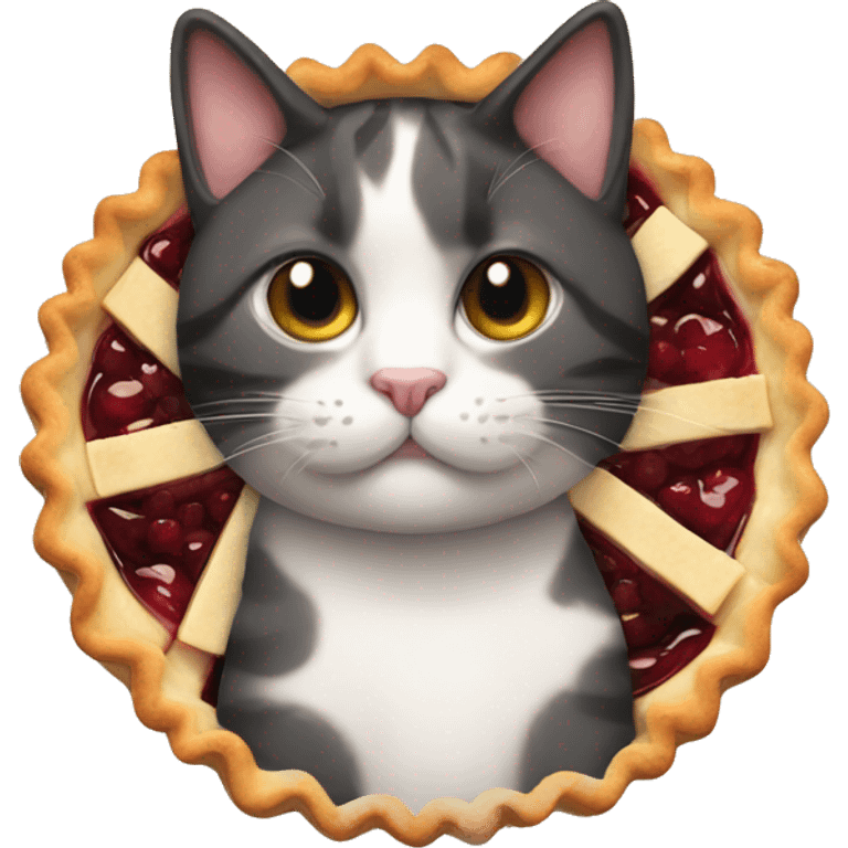 Pie cat emoji