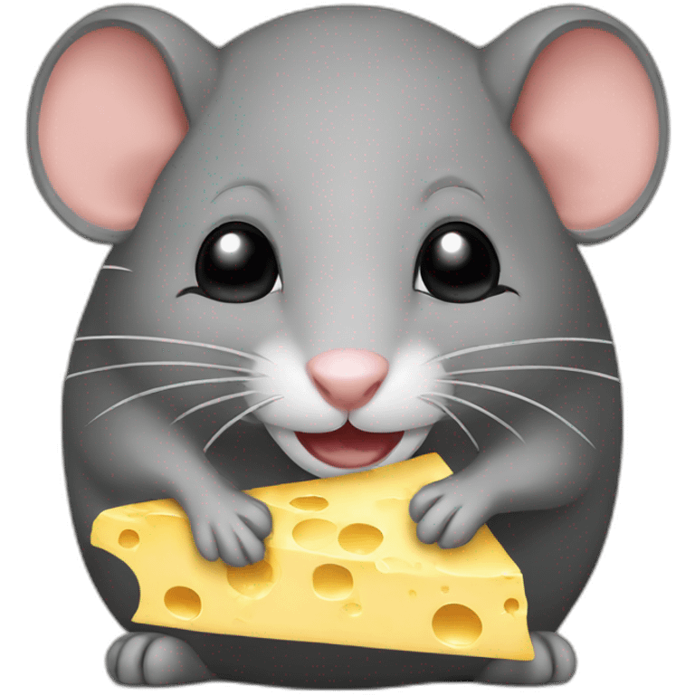 Rat with cheese emoji