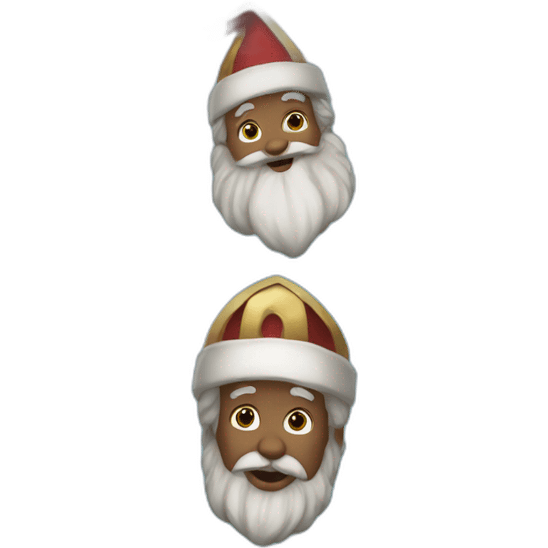 blue Saint Nicholas emoji