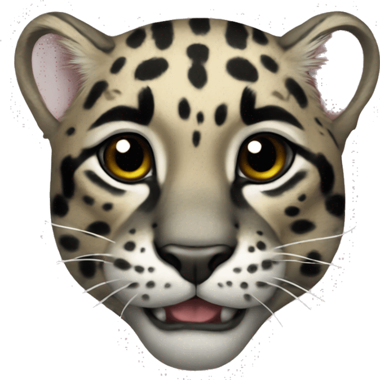 Clouded leopard emoji