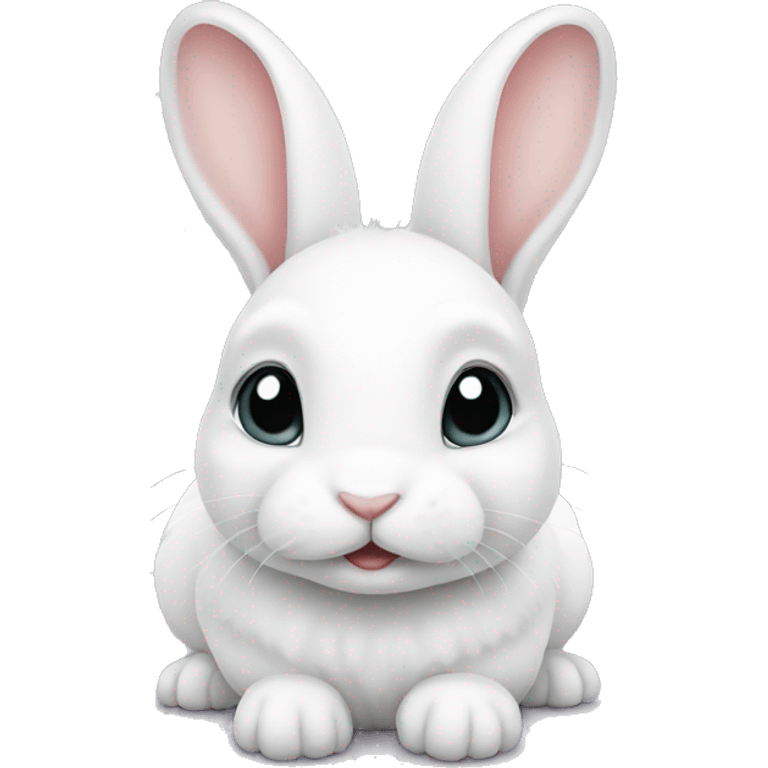 Rabbit white baby rabbit emoji