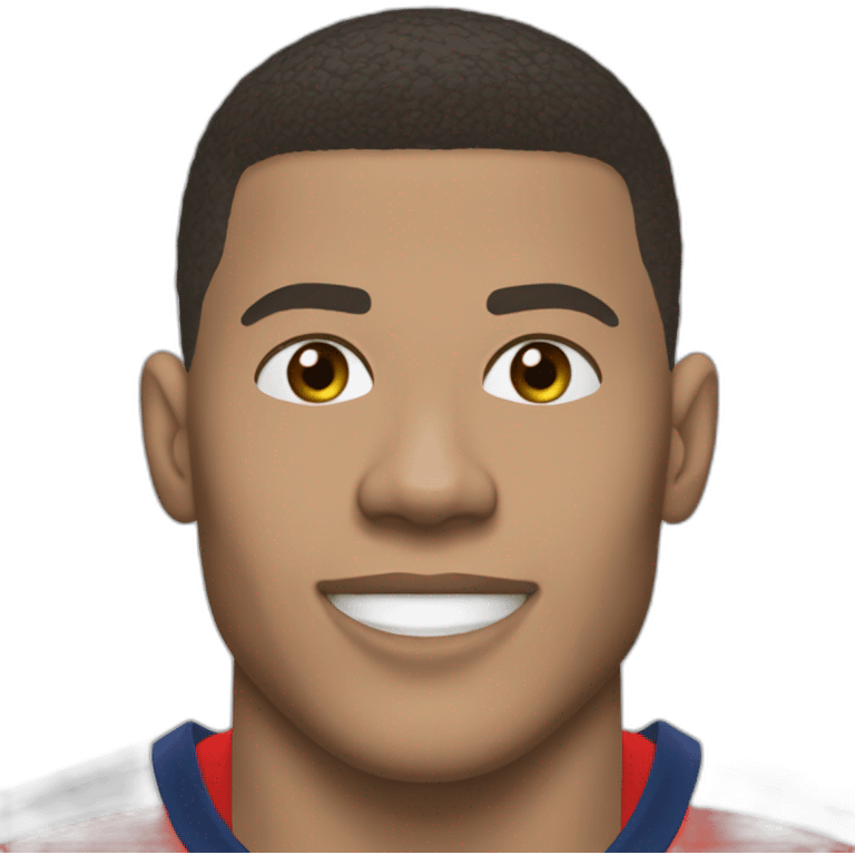 Mbappé célèbre un but emoji