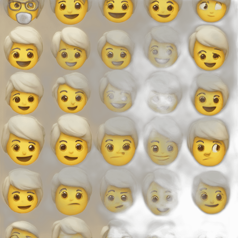 Emoji rond gené emoji