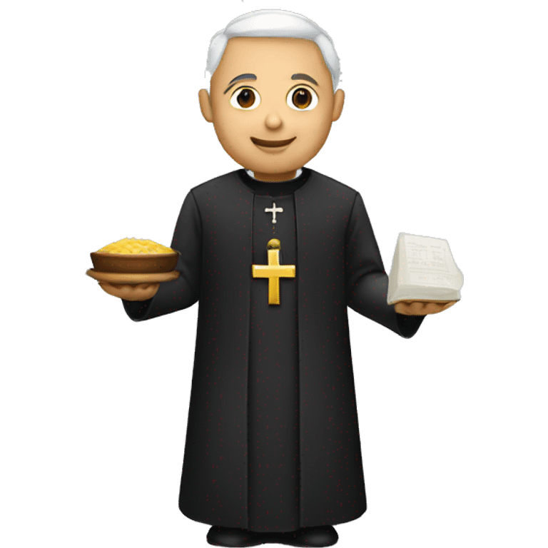 priest holding host emoji