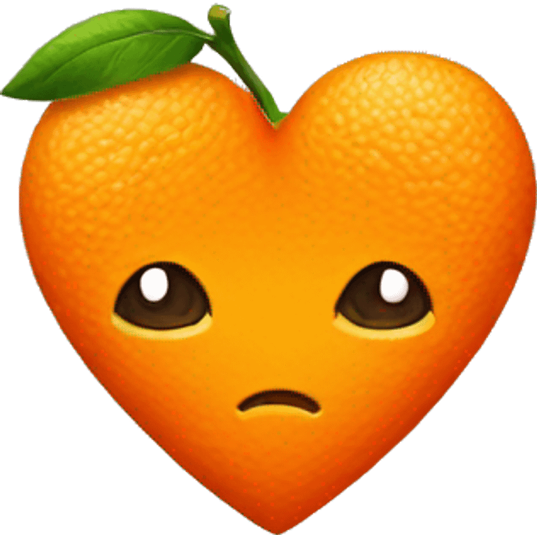 Orange heart  emoji