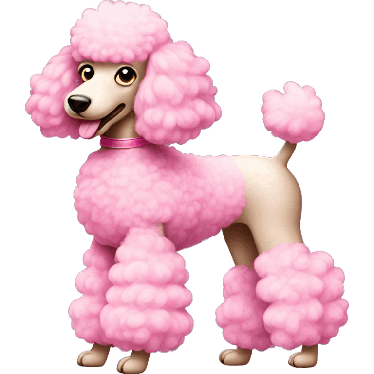 Pink poodle  emoji