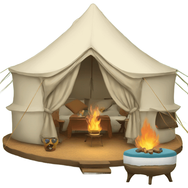 Fancy Glamping  emoji