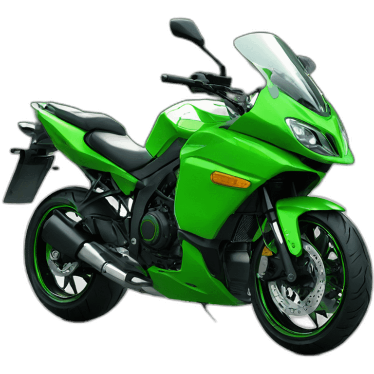 H2r green motorcycle emoji