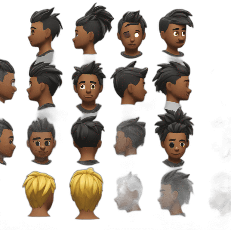 Fortnite cheveux frisés  emoji