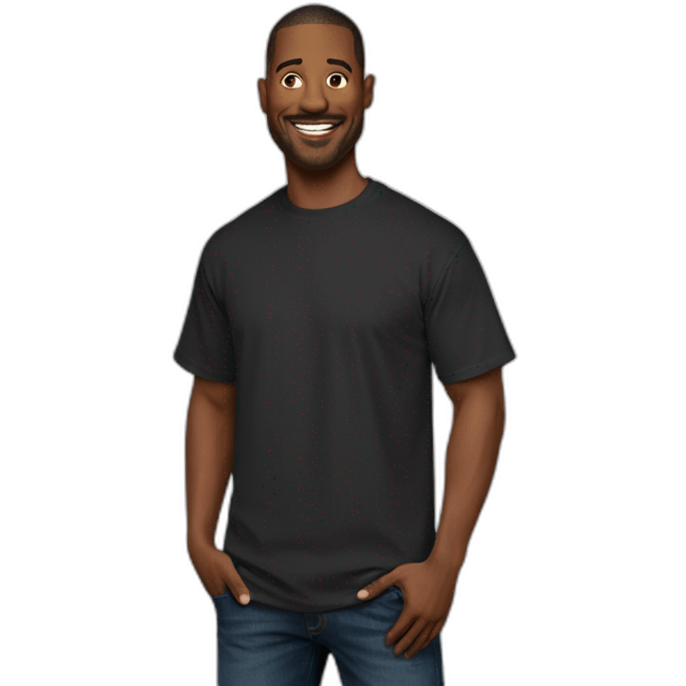 big d randy black shirt emoji