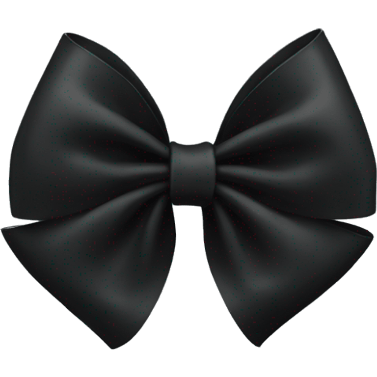 Black bow emoji