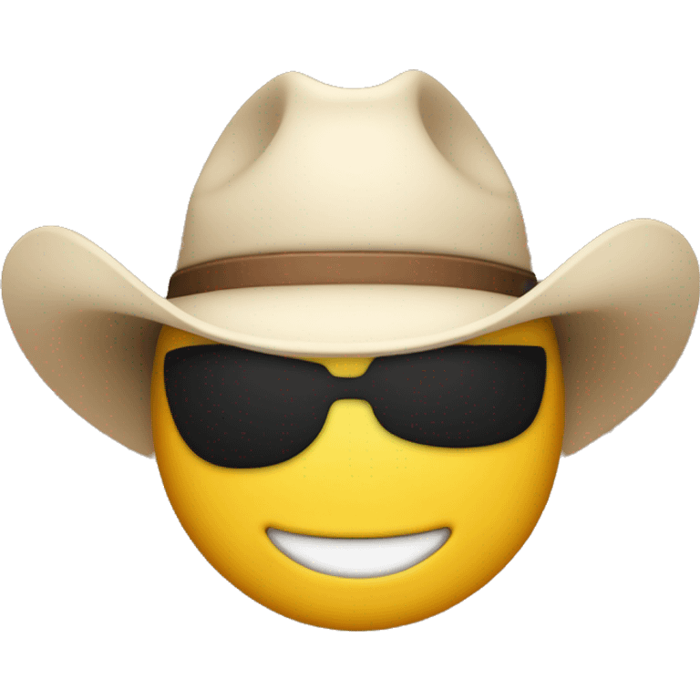 Winking face with a cowboy hat  emoji