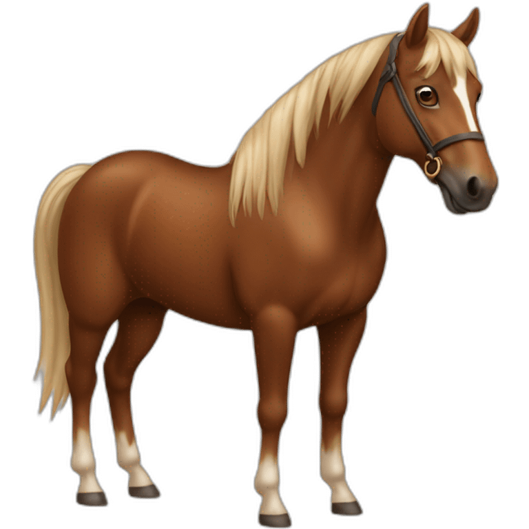 Cheval marron emoji