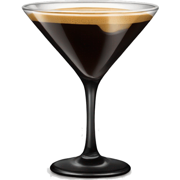 Expresso martini black glass emoji