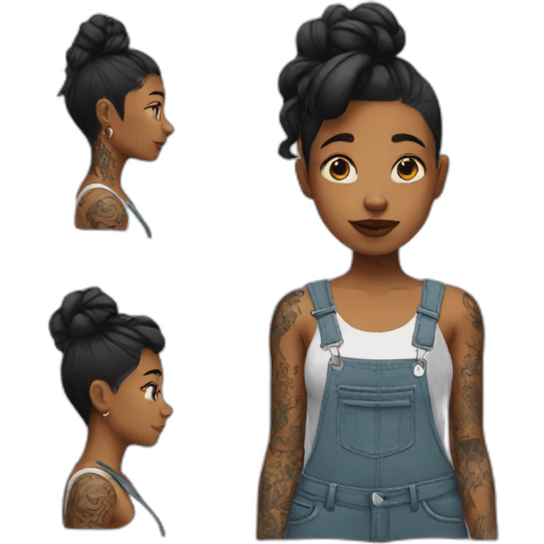 girl with tattoos emoji