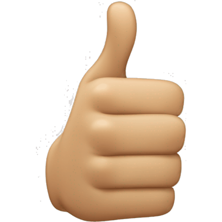 the thumbs up emoji but the thumb is bent forwards emoji