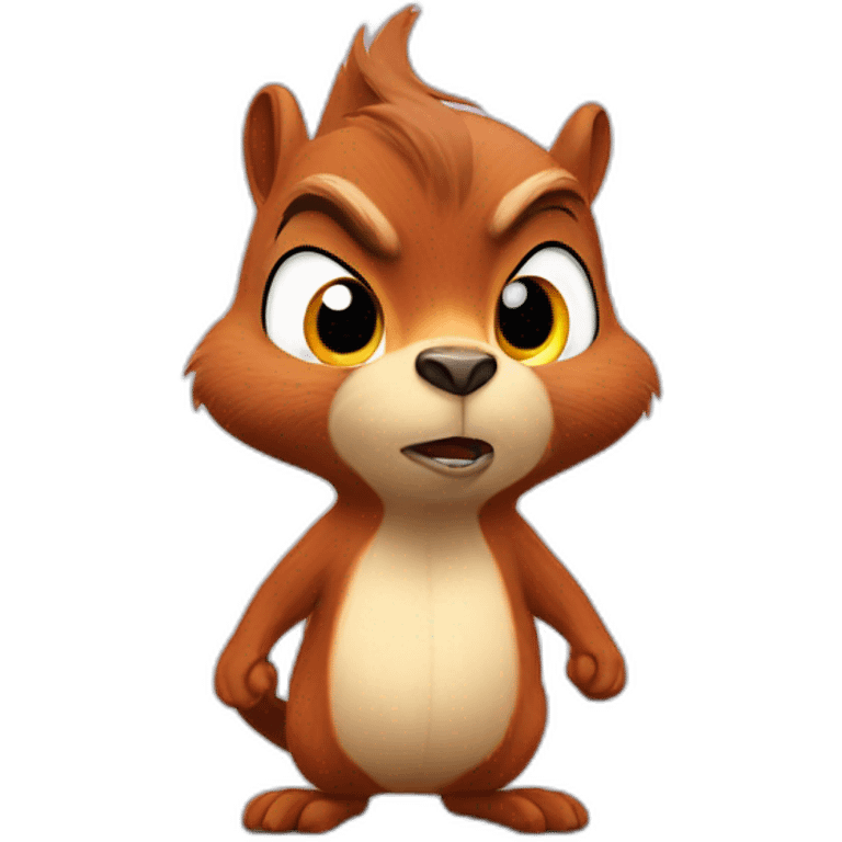 Squirrel in angry bird avatar  emoji