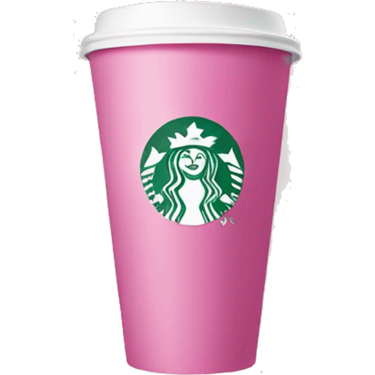 Lattee starbucks pink cup emoji