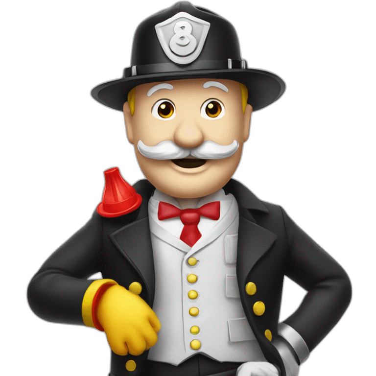 Mr monopoly the fireman emoji