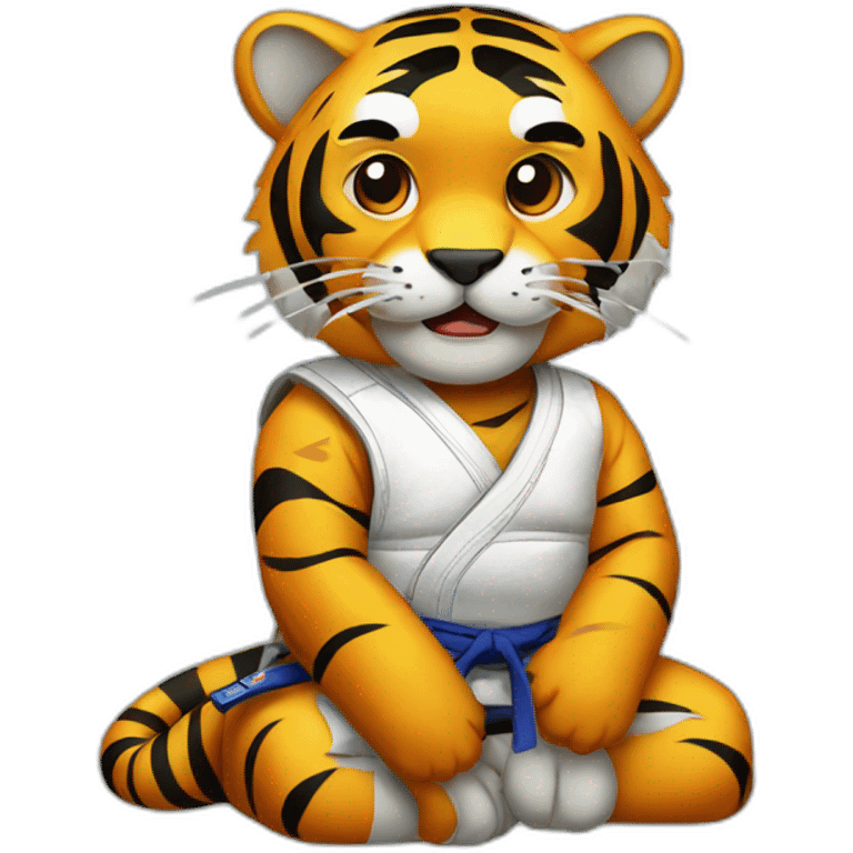 BJJ seated guard  Tiger  emoji