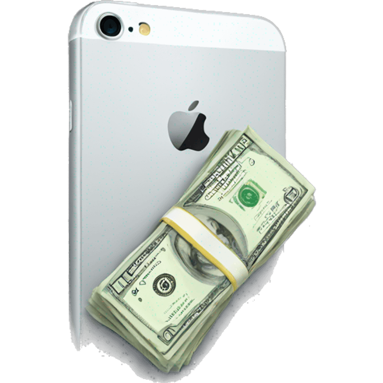 iphone 15 with money emoji