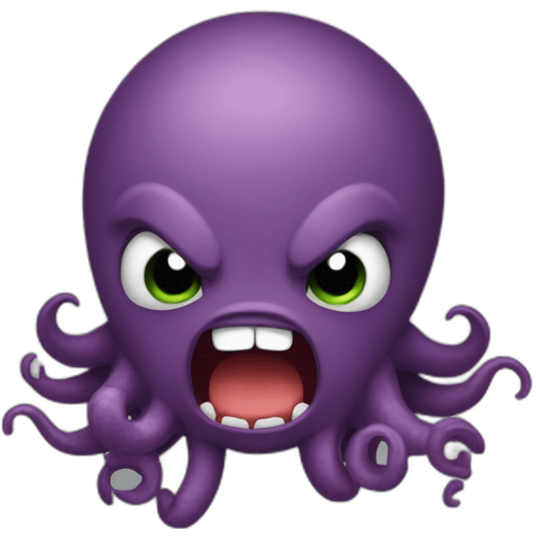 cute kraken rage emoji